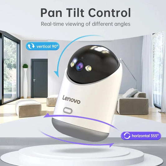 Lenovo 3MP 5G WiFi Smart Mini PTZ IP Camera Indoor Home Wireless Auto