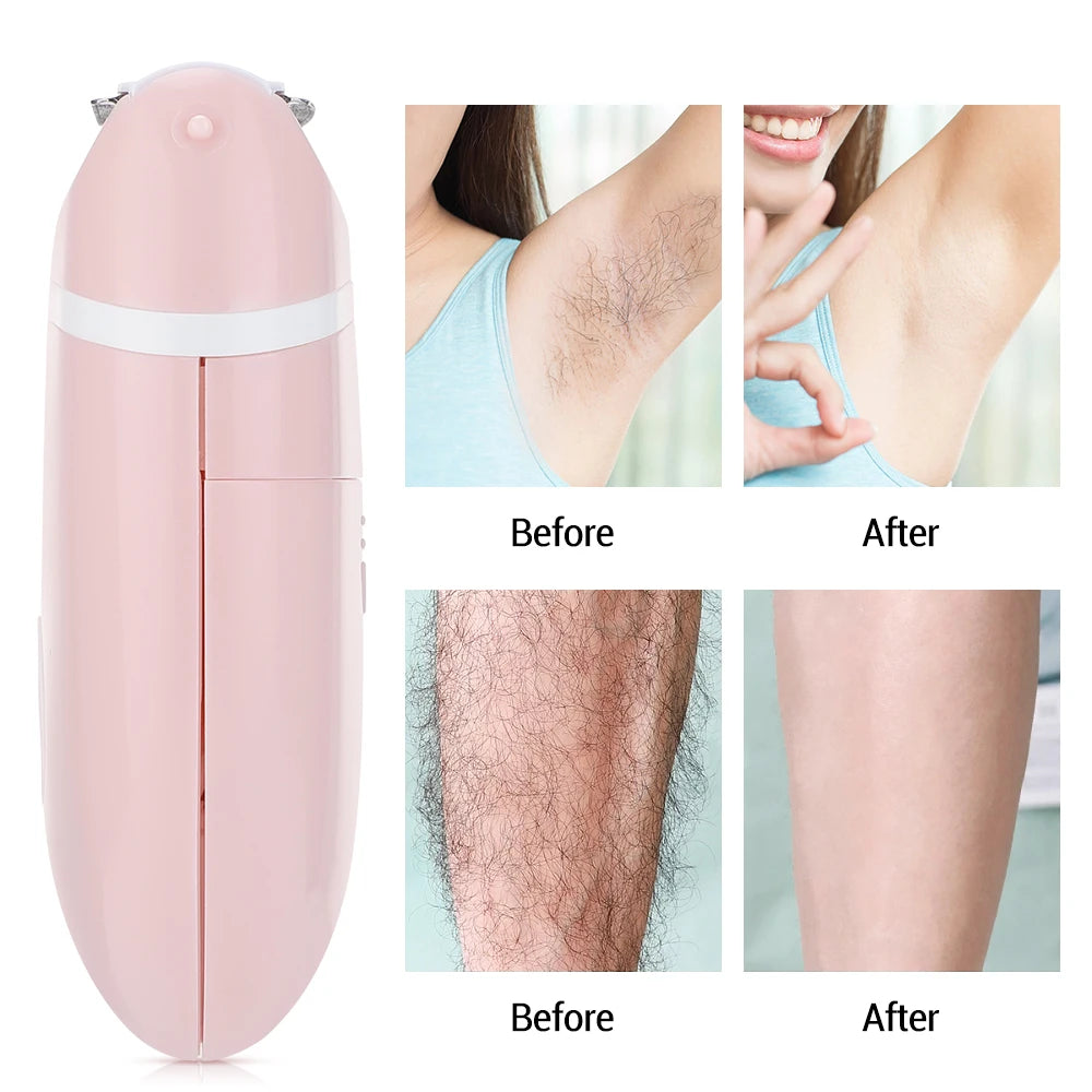 Women's 3 in 1 Shaver Electric Mini Washable Razor Special Hair Removal Equipment for Whole Body Leg Armpit Intimate Area