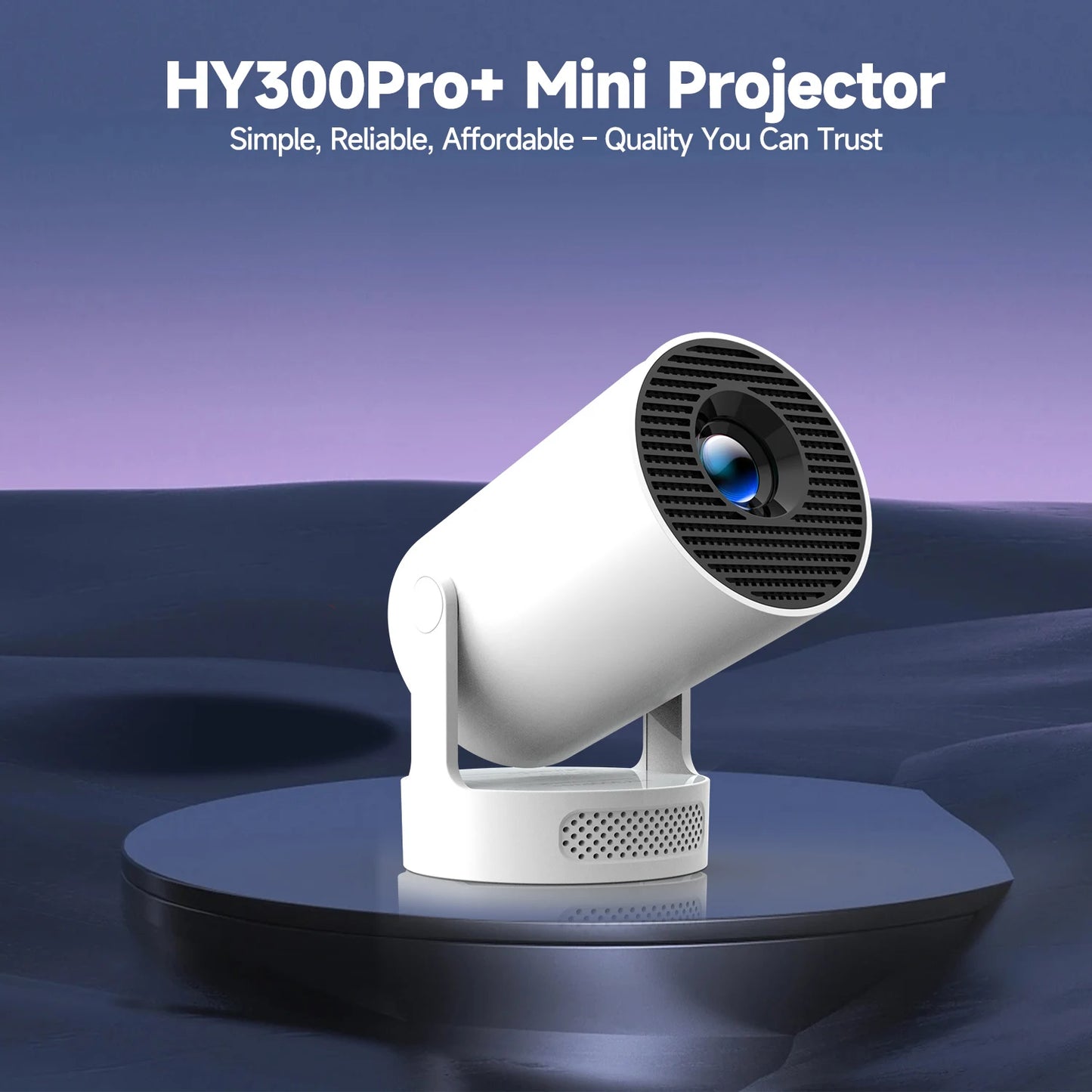 Magcubic HY300 Pro+ Android 11 Projector 8000 Lumens 4K 720P Portable Outdoor Movie Projector WiFi 6 Built-in Speaker for Home