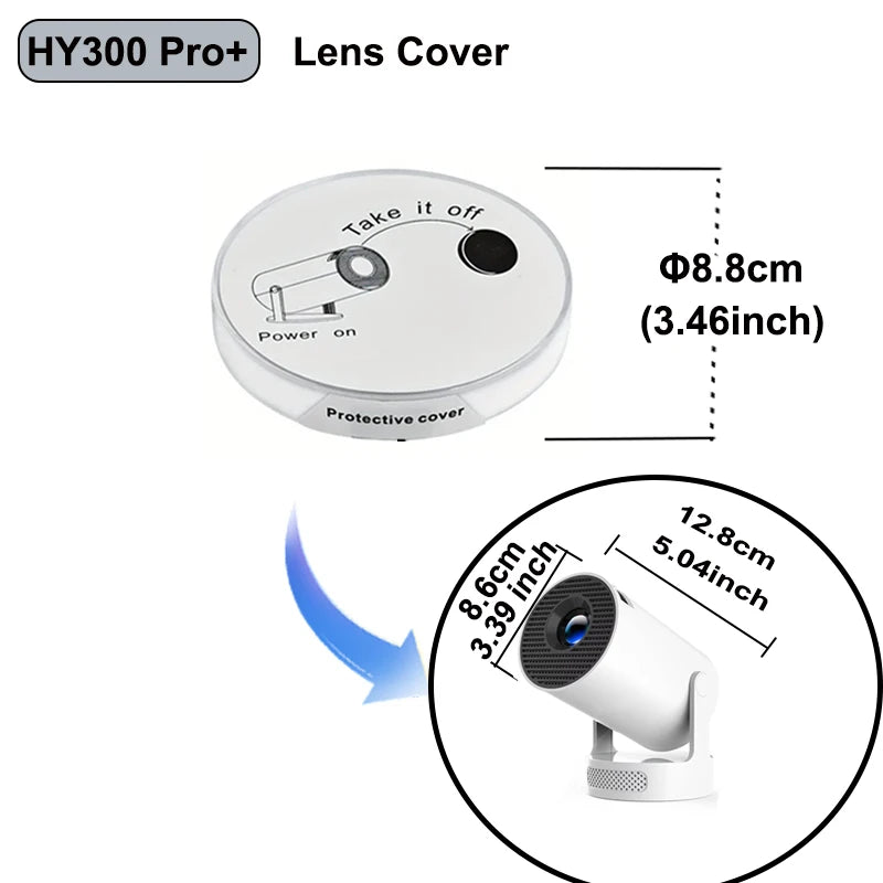 DITONG HY300 Pro+ lens cover Protect the lens and prevent dust for HY300 Ultra projector Plastic material Projector accessories
