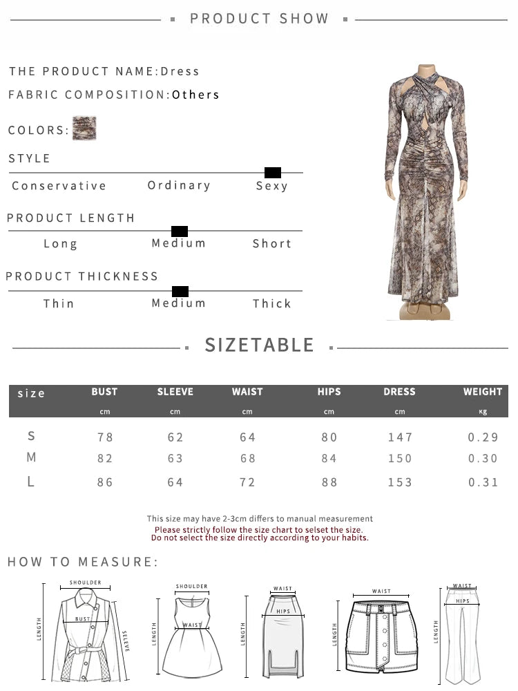 Nibber Coquette Cross Knot Maxi Dress Women See Through Hollow Serpentine Full Sleeve Split Ruched Off Shoulder Midnight Bodycon