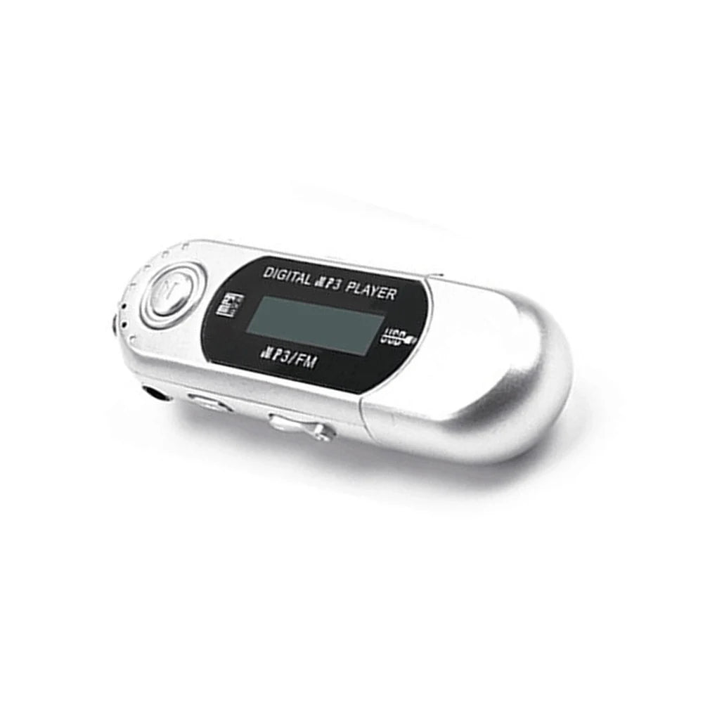 Mini MP3 Player USB 2.0 Small Flash Drive Multilanguage LCD Music Player with 3.5mm Audio Jack Automatic Shutdown High Quality