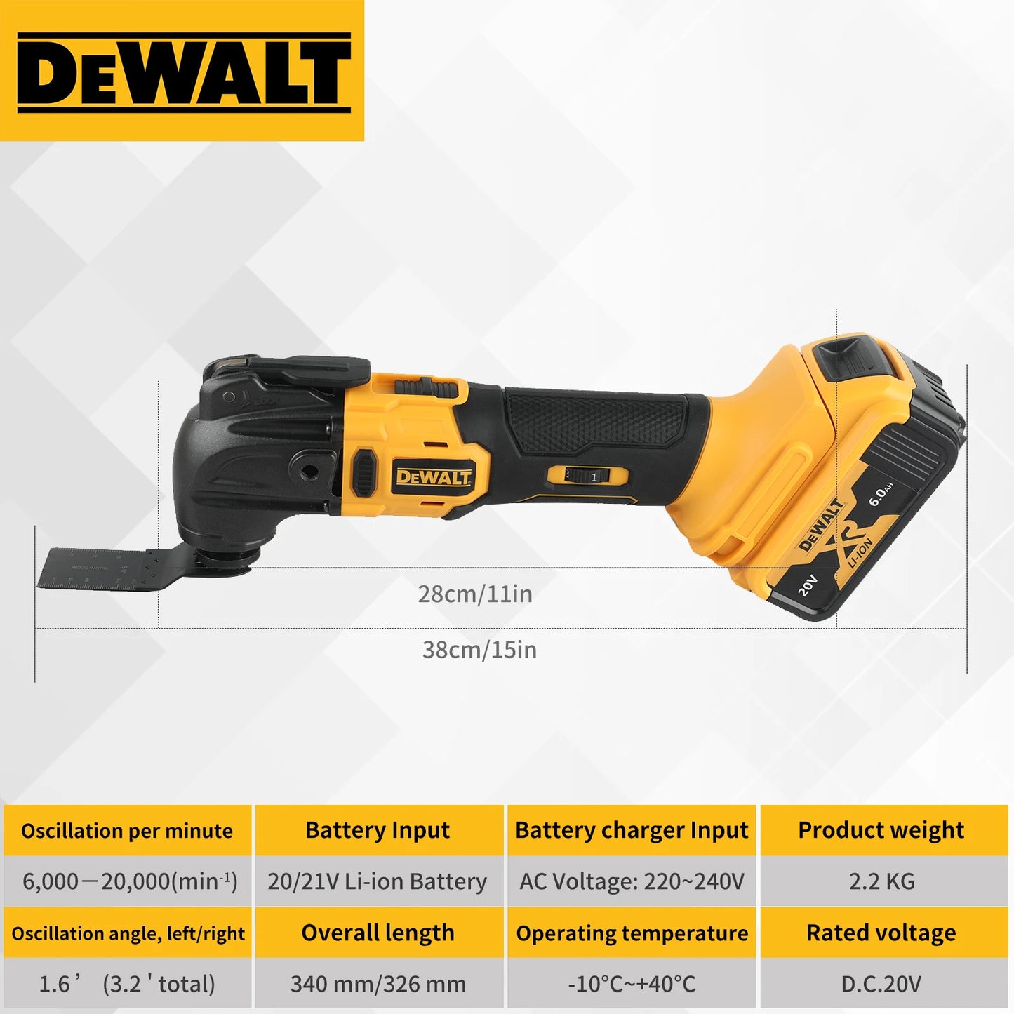 Dewalt New Quick release Brushless Oscillating tool Multi functional tool Renovator Electric trimmer  for Dewalt 20V Battery