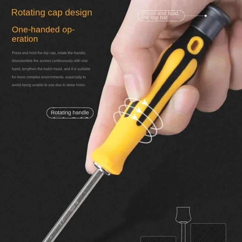 12 in 1 Screwdriver Set Cross Flat Bits Multifunction Precision Tool for Home Maintenance