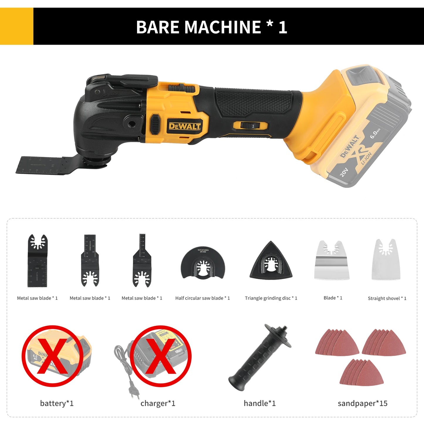 Dewalt New Quick release Brushless Oscillating tool Multi functional tool Renovator Electric trimmer  for Dewalt 20V Battery