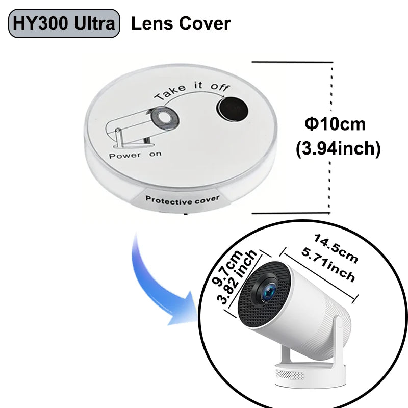 DITONG HY300 Pro+ lens cover Protect the lens and prevent dust for HY300 Ultra projector Plastic material Projector accessories