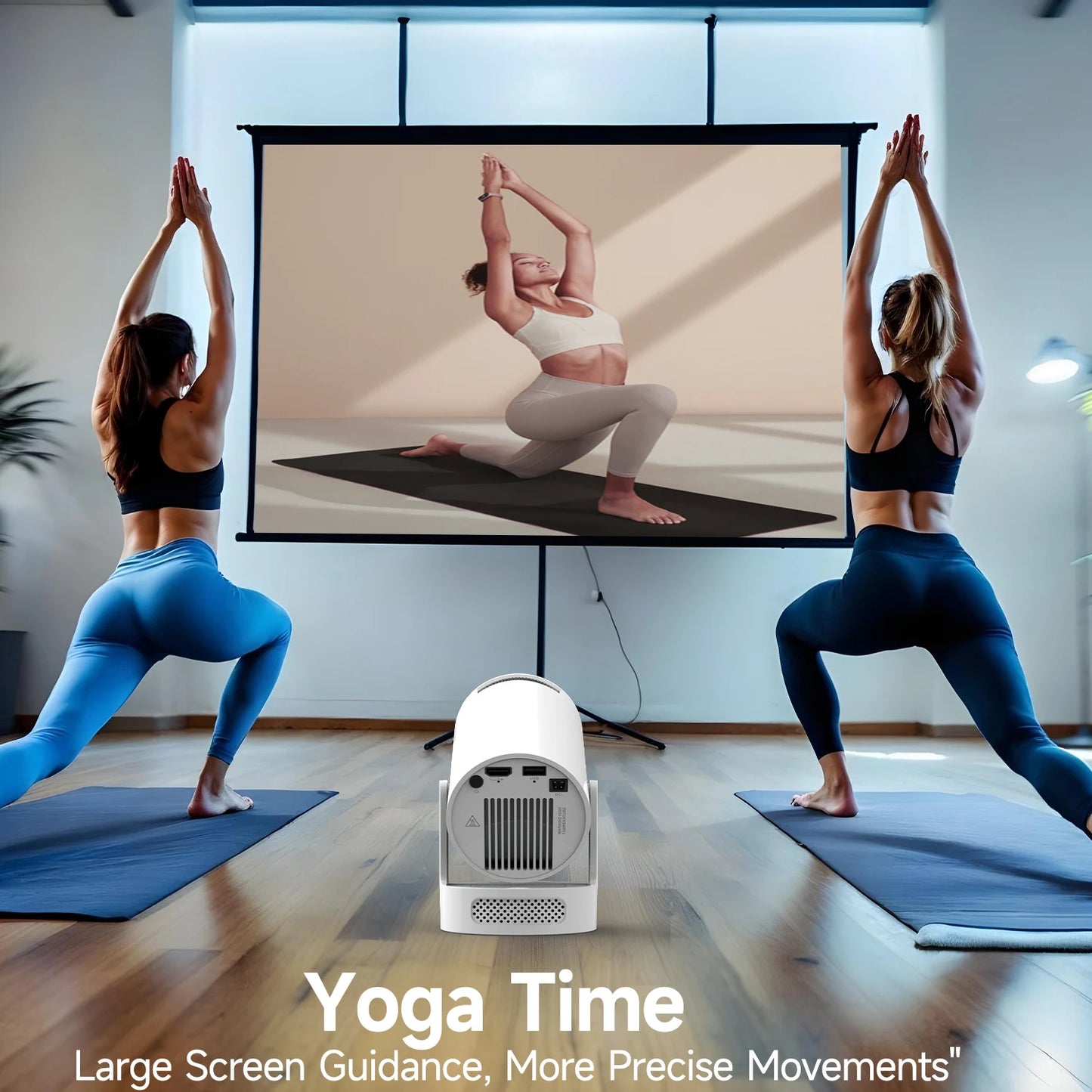 Magcubic HY300 Pro+ Android 11 Projector 8000 Lumens 4K 720P Portable Outdoor Movie Projector WiFi 6 Built-in Speaker for Home