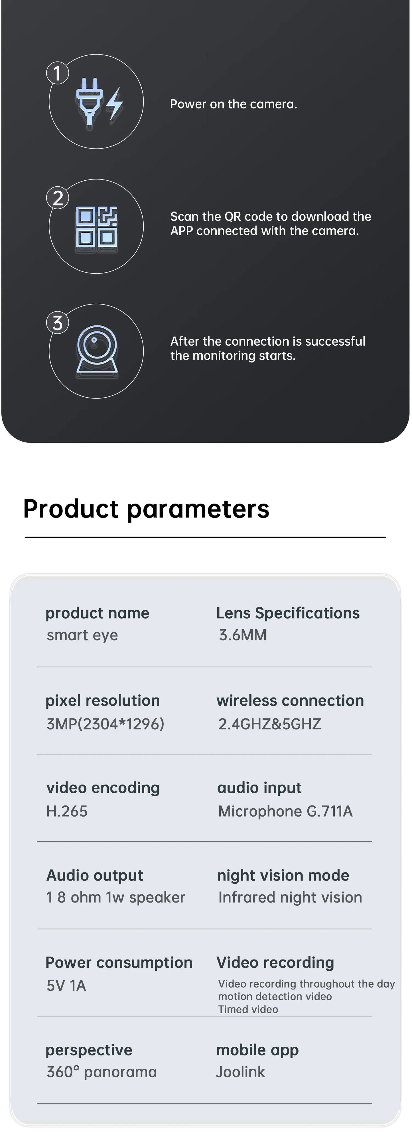 Lenovo 3MP 5G WiFi Smart Mini PTZ IP Camera Indoor Home Wireless Auto Tracking CCTV Surveillance Camera Security Baby Monitor