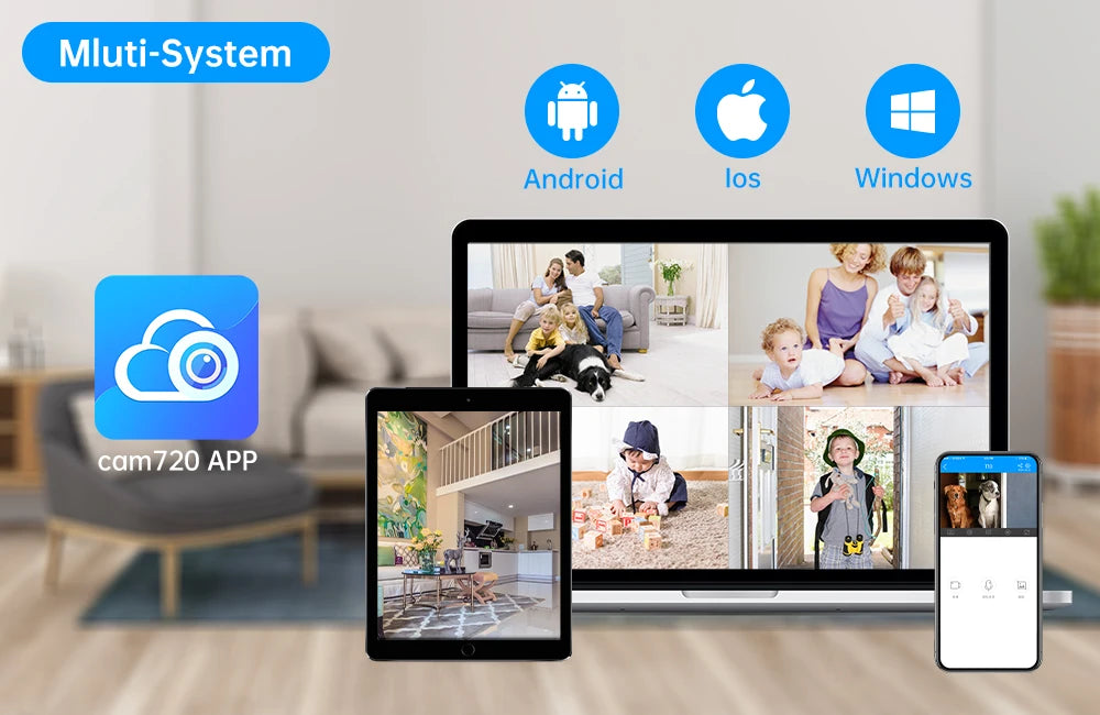 Lenovo 3MP 5G WiFi Smart Mini PTZ IP Camera Indoor Home Wireless Auto Tracking CCTV Surveillance Camera Security Baby Monitor