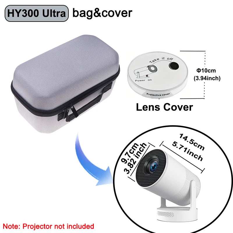 DITONG Universal Projector Carry Bag for HY300 Pro HY300 Ultra Mini Protective Travel Storage Case Multi-Functional Handle Pouch