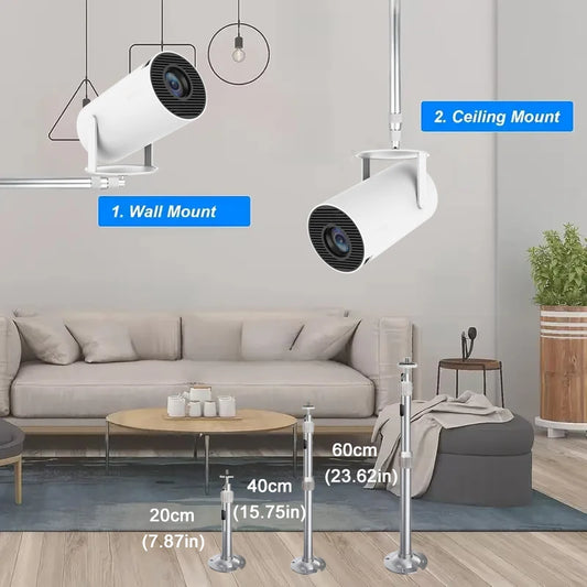 Universal projector 1/4 screw hole ceiling tripod, 360 degree extendable wall bracket, suitable for HY300, HY320mini，HY260 PRO+