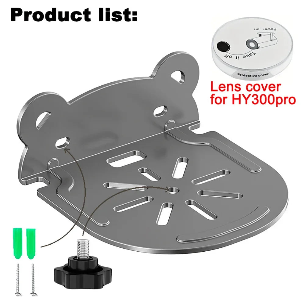 DITONG ﻿ Wall Mount Projector Stand Compatible with HY300 Pro Projectors Sturdy Durable Metal Bracket