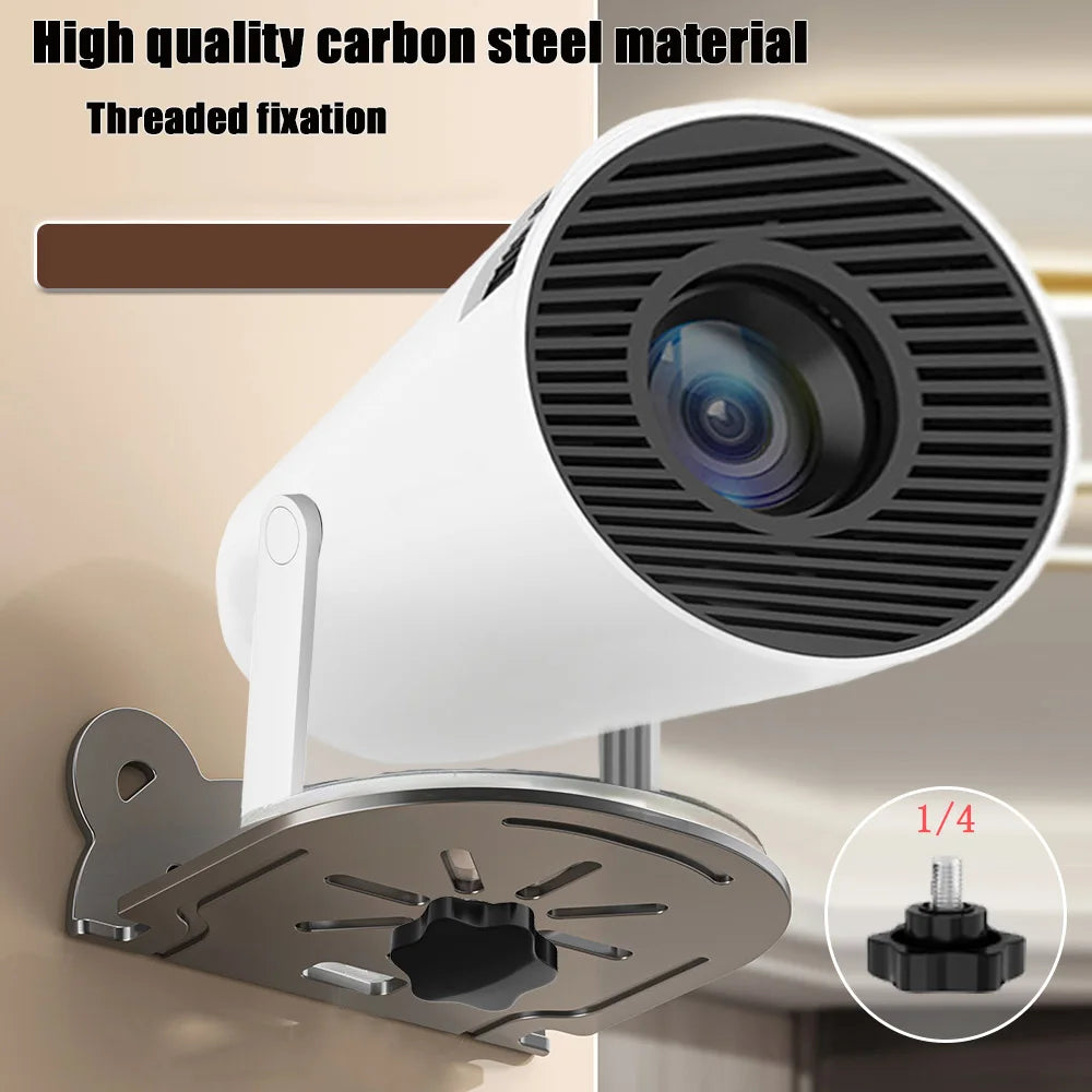 DITONG ﻿ Wall Mount Projector Stand Compatible with HY300 Pro Projectors Sturdy Durable Metal Bracket
