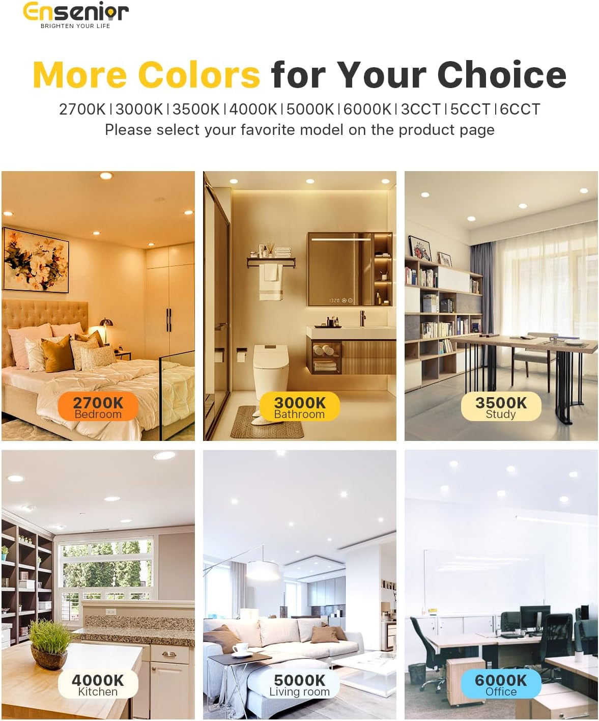 6 Pack 4 Inch LED Recessed Light, Dimmable, 2700K Soft White, 750LM High Brightness, 9W 120V, Damp Rated, Ultra-Thin Canless Wafer Ceiling Light - ETL & FCC & IC