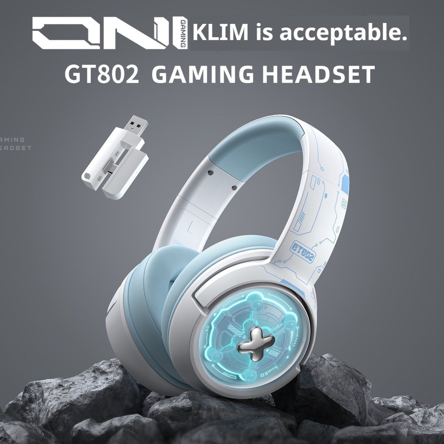 Wireless Gaming Headset Over-ear Bluetooth Headphones